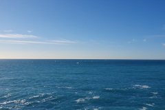 The ocean along the Promenade