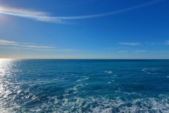 The ocean along the Promenade