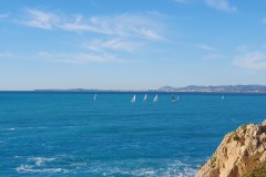 The ocean along the Promenade