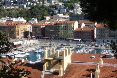 Looking down at the Old Port, Nice