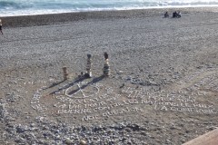 Rock messages at the beach