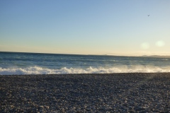 The ocean along the Promenade