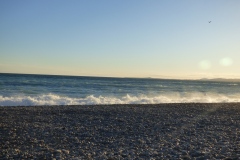 The ocean along the Promenade