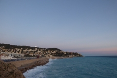 The ocean along the Promenade