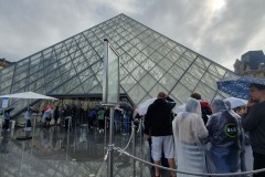 Outside the Louvre