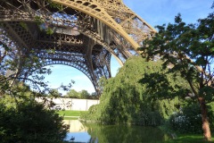 Eiffel Tower and West Garden lake